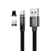 کابل سه سر مغناطیسی تبدیل USB به USB-C:لایتنینگ:Micro USB ریمکس مدل Magnetic Flag_3in1 طول 1 متر