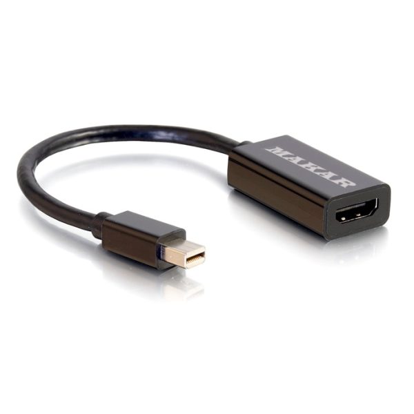 آداپتور Mini DisplayPort به HDMI ماکار مدل MK-CN242 کیفیت تصویر 4K، سازگاری گسترده و طراحی قابل حمل برای اتصال بی‌نقص دستگاه‌های مک و ویندوزی